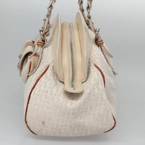 Christian Dior Trotter Canvas Hand Bag Beige Auth - Picture 12 of 16